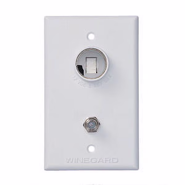 Winegard TG-7321 Outlet; 12 Volt, 75 Ohm; Ivory